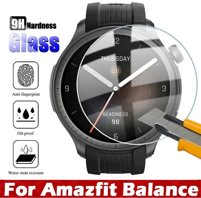 Amazfit Balance 화면 보호기 용 1-4PCS 유리 필름 Anti-Scratch Glass Film HD, 01 시리즈 7 41MM, 03 4PCS