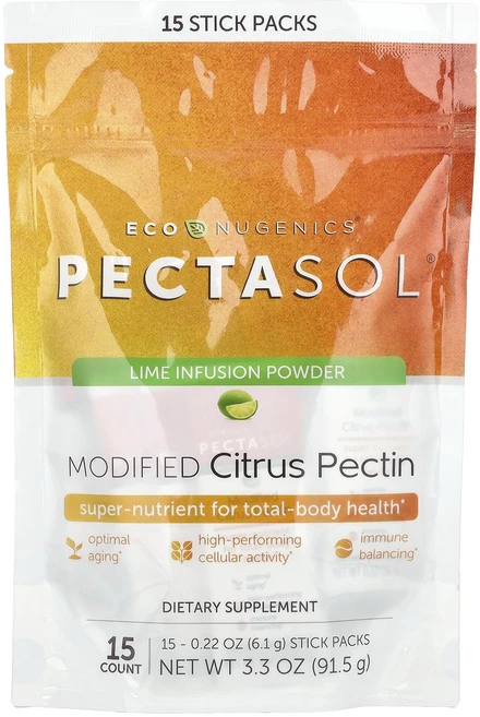 Econugenics Pectasol® 변성 시트러스 펙틴 스틱팩 15개 각 6.1g(0.22oz), EconugenicsPectasol변성시트러스펙틴스틱팩, 91.5g, 1개 - 쿠팡