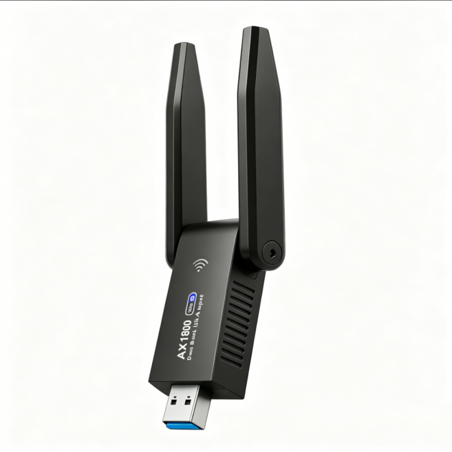 無線網卡 接收器 USB分享器, 1個, WiFi6-1800M雙頻免驅網卡