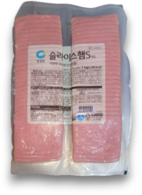 청정원 슬라이스햄 에스, 1kg, 3개