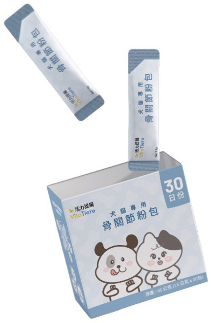 【活力提爾 VitaTiere】犬貓專用 骨關節粉包, 1個