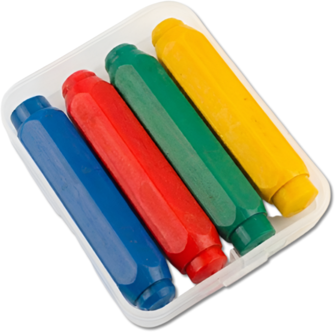 펴나나다 4종 자석 분필 홀더 + 케이스, 4개, 혼합색상