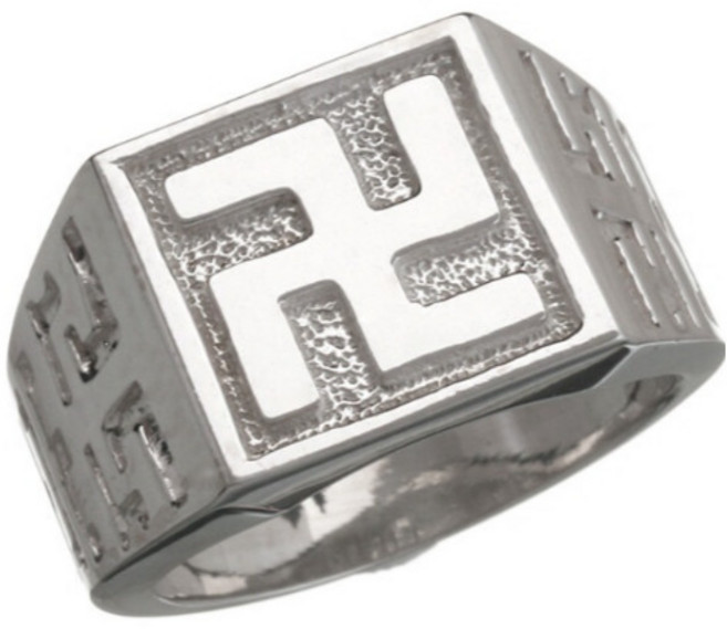 코코날다 은반지 불교반지 만자반지 12mm 925실버 여자 남자 부처님 불자 절 반지 순은반지