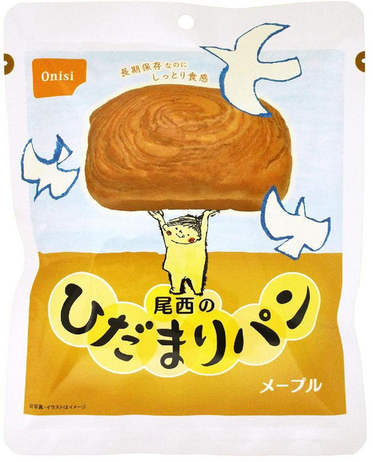 빵통조림 오니시식품 히다마리 빵 메이플 70g×6봉지 (비상식량·보존식), 70g