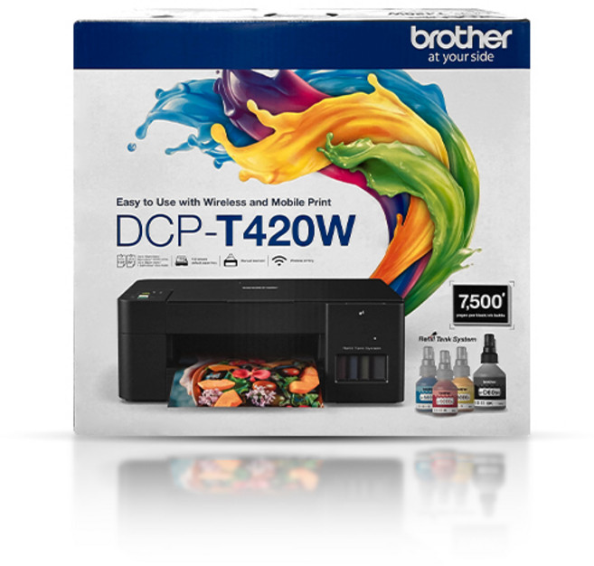 브라더 정품무한복합기 DCP-T420W / 프린터+복사기+스캐너+무선출력/잉크포함