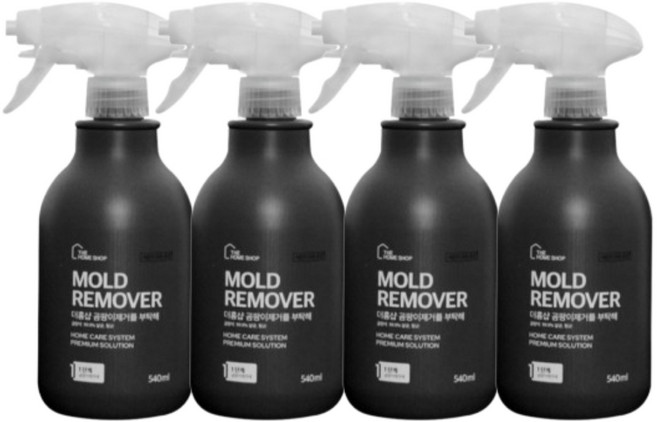 더홈샵 초강력 곰팡이제거제 욕실 청소 벽지 창틀, 4개, 540ml