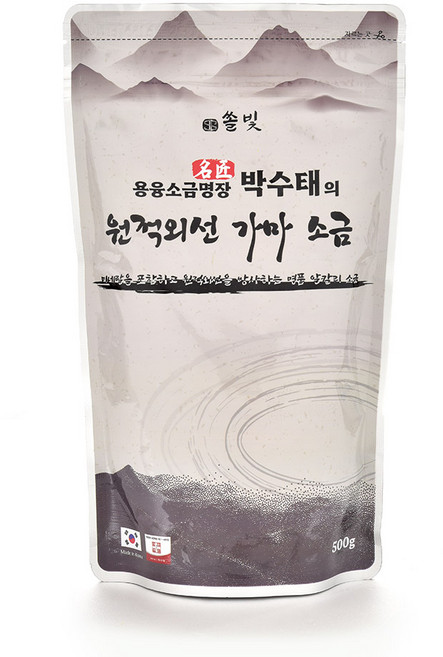 박수태명인 국내산 알칼리 용융소금 원적외선 가마소금 500g, 원적외선가마소금500g, 1개