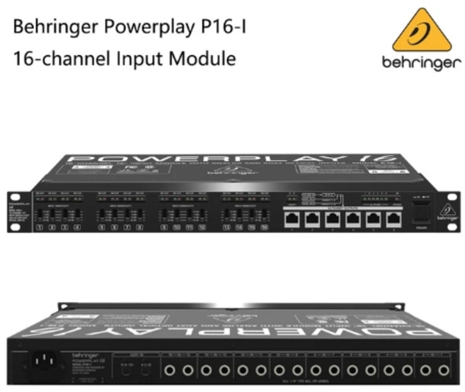 호환 Behringer Powerplay P16-M P16-D 16 채널 디지털 개인 믹서 입력 모듈 분배, 01 P16-I