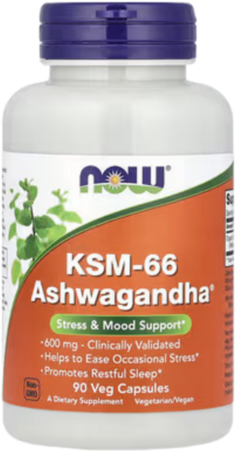 나우푸드 KSM-66 아슈와간다 600mg 90캡슐 고약사아슈와간다, 1개, 90정