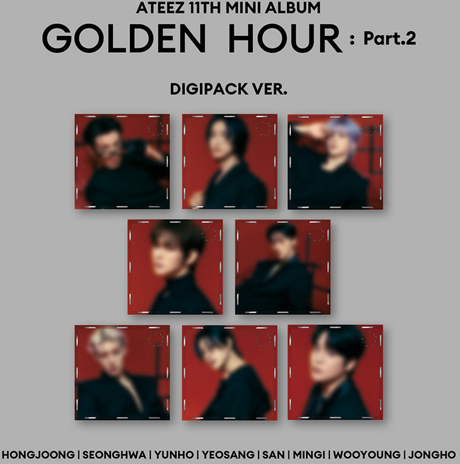 (DIGIPACK VER.) 에이티즈 (ATEEZ) - GOLDEN HOUR Part.2 (11th Mini Album 앨범) (랜덤1종)
