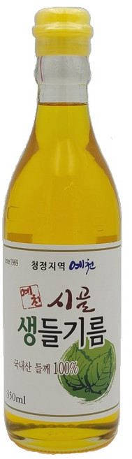 국산 볶지않은 생들기름 350ml 오메가3가 듬뿍 예천들깨 (아침에 한스푼 / 35일분), 1개