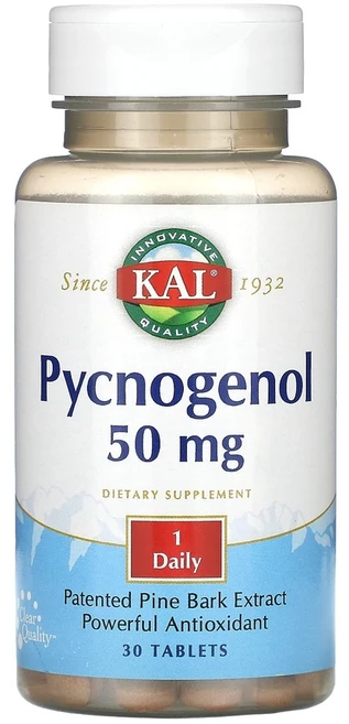 KAL 피크노제놀 50mg 소나무껍질추출물 30정 1개 - 쿠팡
