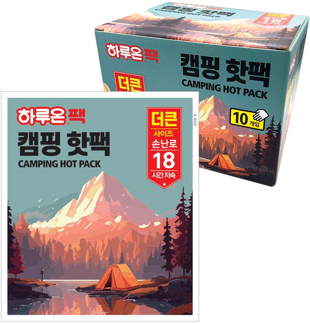 [국내생산] 하루온팩 캠핑핫팩 대용량 포켓용 손난로 핫팩 160g, 30개