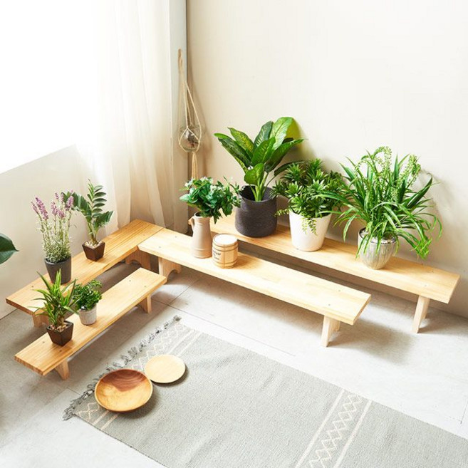 원목 화분 정리대 초대형, 본상품선택