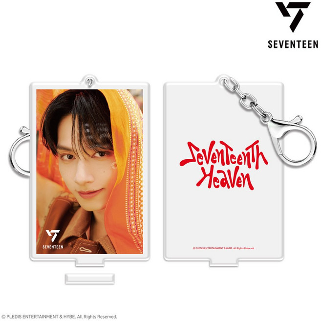 세븐틴 3D 렌티큘러 아크릴 키링 & 스탠드 세트 (SEVENTEENTH HEAVEN PM 2:14 Ver.), 준