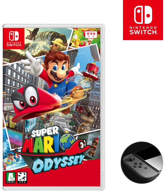 [공식판매처]닌텐도 스위치 슈퍼마리오 오딧세이 국내판 + 증정품 화면보호필름 마딧세이