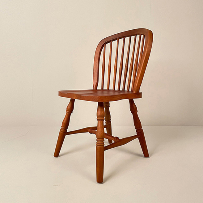하프사이드 원목 체어 빈티지 식탁의자 카페 인테리어 클래식 식당 의자 CBA, 1개