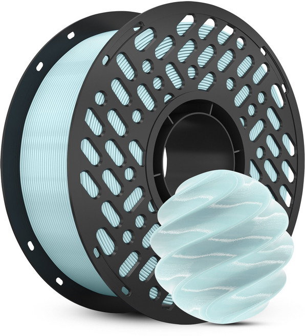 CaiLab PETG 3D 프린터 필라멘트 1.75mm 1kg 고인성 친환경 소재 | 뱀부랩 3D 프린터(P1S P2S A1등) 호환, 민트 블루, PETG 1KG