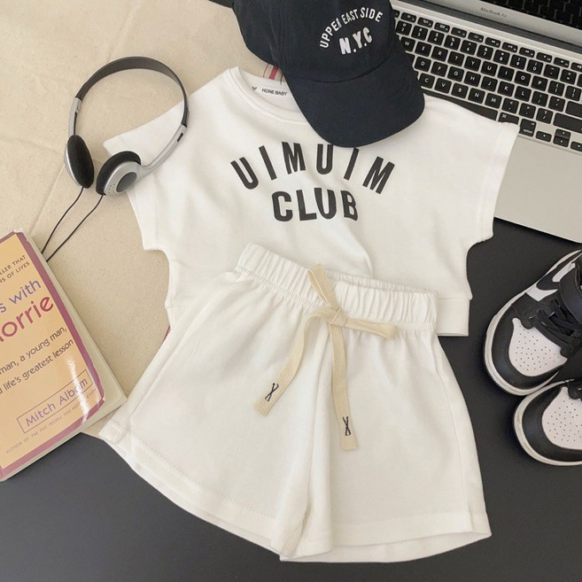 萱寶媽咪 韓版兒童夏季 女童男童運動寬鬆兩件式童裝