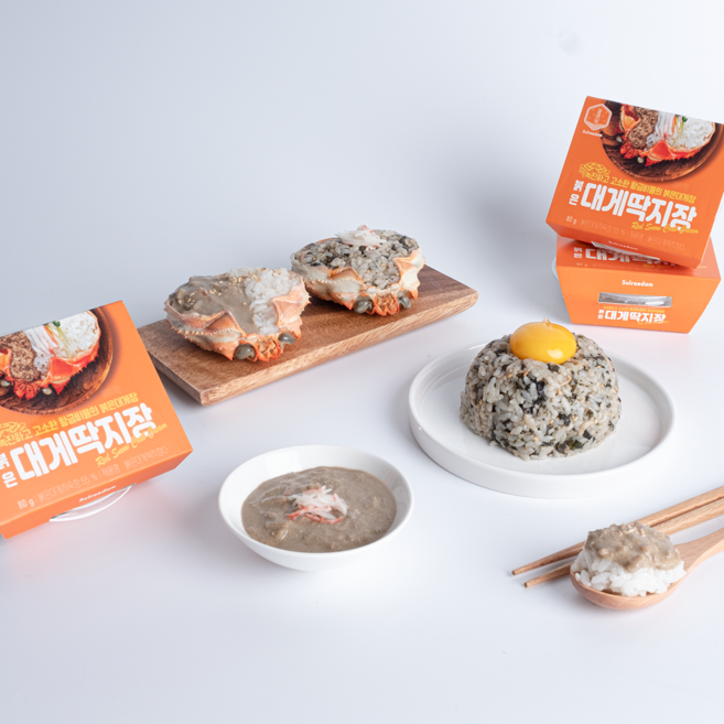 설래담 밥도둑 붉은 대게 딱지장, 설래담 붉은대게딱지장 1개입 80g, 1개, 80g