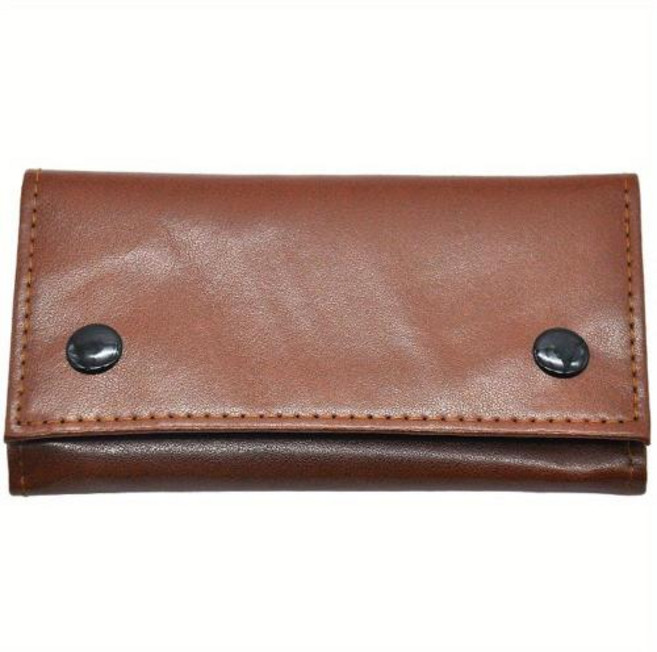 가죽 담배 허브 파우치 가방 지갑 케이스 흡연 파이프 및 롤링 페이퍼 보관용 1개, 3)1pc brown
