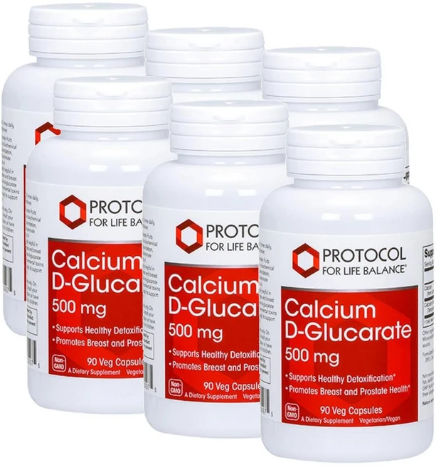 프로토콜 칼슘 D-글루카레이트 500mg 캡슐 PROTOCOL FOR LIFE BALANCE Calcium D-Glucarate, 6개, 90정 - 쿠팡
