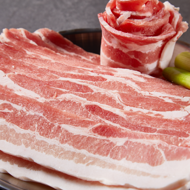 냉동 대패 삼겹살 600g 돈육 대패 삽겹 살 냉삼 구이 찌개, 1개