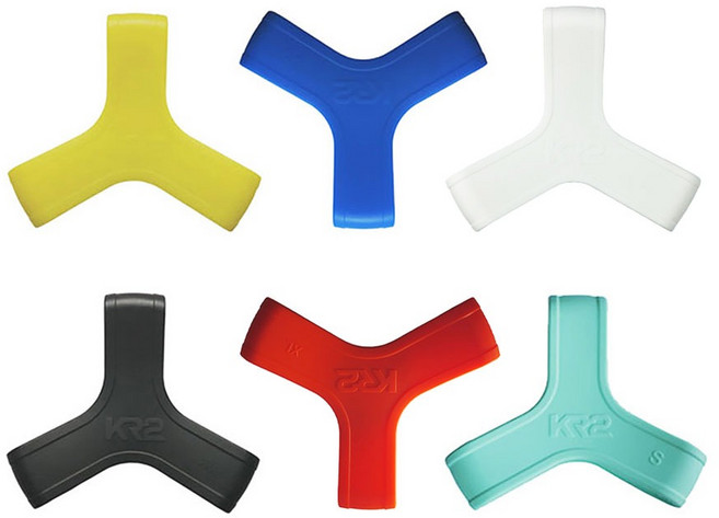 KR2 핀서포트 오리발 벗겨짐방지, 블랙