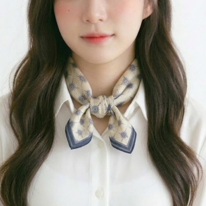 닥스 순면 쁘띠 체크 스카프