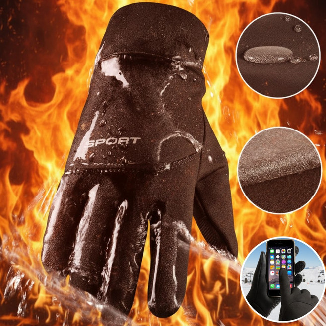 올바이 스마트폰 터치 장갑 방한 방수 기모 겨울