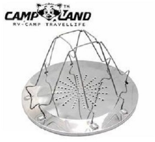 CAMP LAND RV-ST240 不銹鋼烤麵包架，露營專用，輕巧便攜，均勻受熱，烤出美味, 1個
