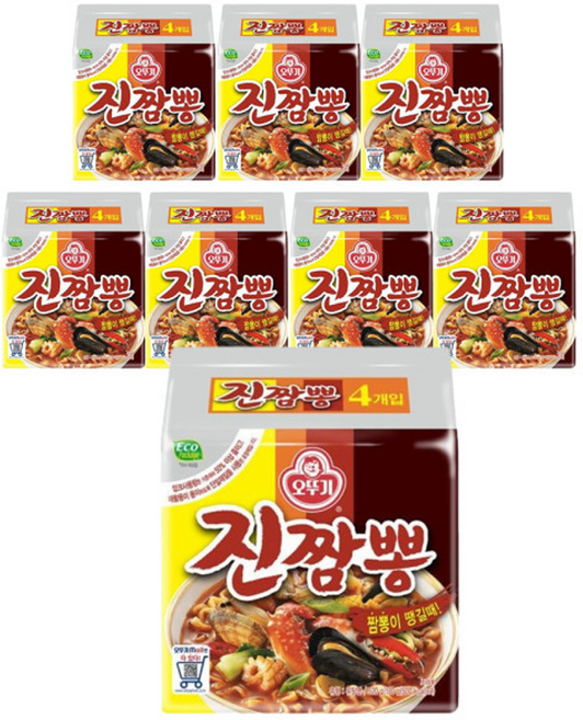 오뚜기 진짬뽕 4개입 x 8팩 (총32개입)