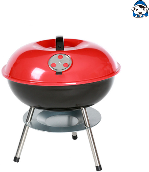 갑도리 석도리 애플 바베큐 원형그릴, 1개