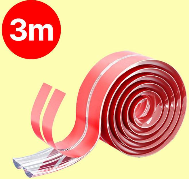 니즈웰 도톰한쿠션 PVC 모서리 보호대 넉넉한 길이, 1개, 투명