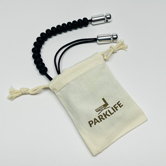 파크라이프 감성 캠핑 데이지 체인 캠핑빨래줄 행잉라인 클로스라인 핸드 메이드 4종, 3.5m+16개, 블랙