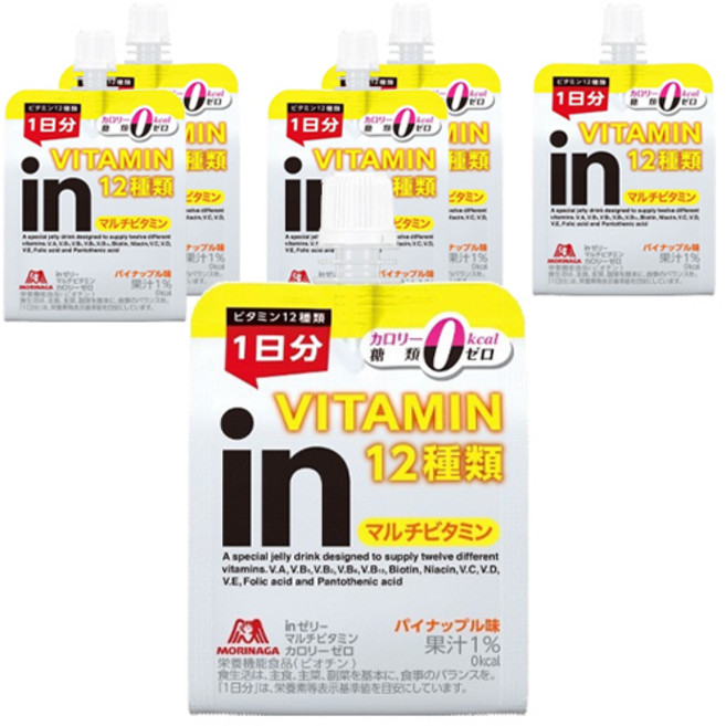 MORINAGA 森永 in綜合維他命果凍 鳳梨口味, 6包