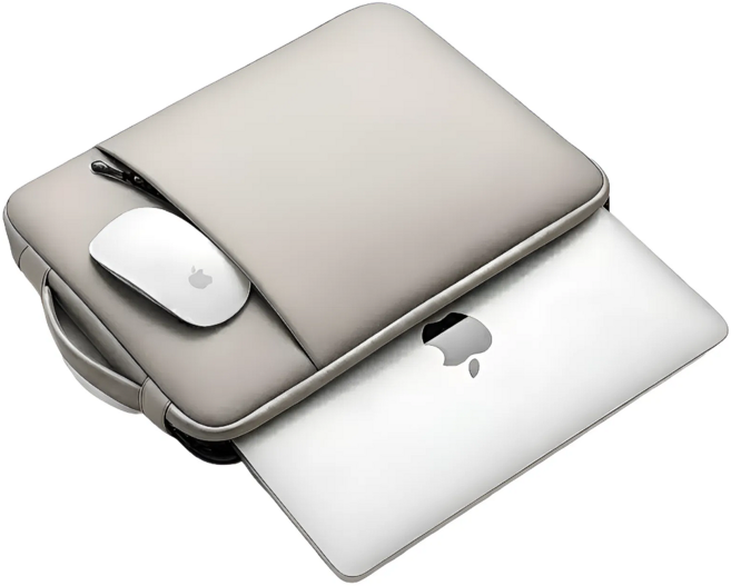 팍클리 4중 쿠션 노트북 가방 파우치, 1개, 모던그레이