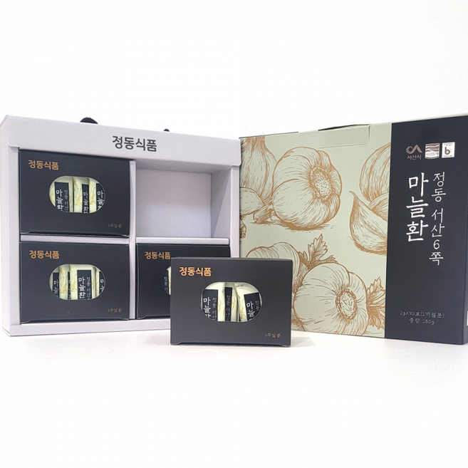 국내산 서산 육쪽마늘 100% 원물 그대로 만든 마늘환, 1개, 180g