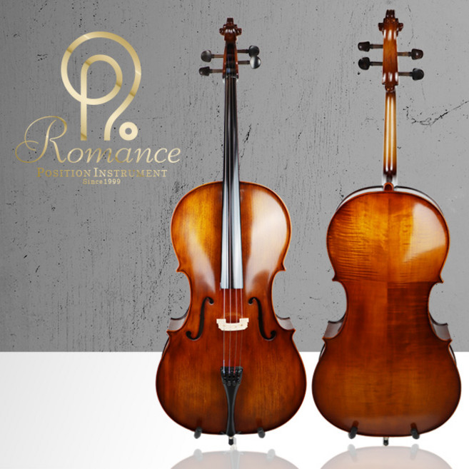 POSITION 연습용 입문용 국산 포지션 로망스첼로 PRC-200 풀구성품 무늬목, 1개