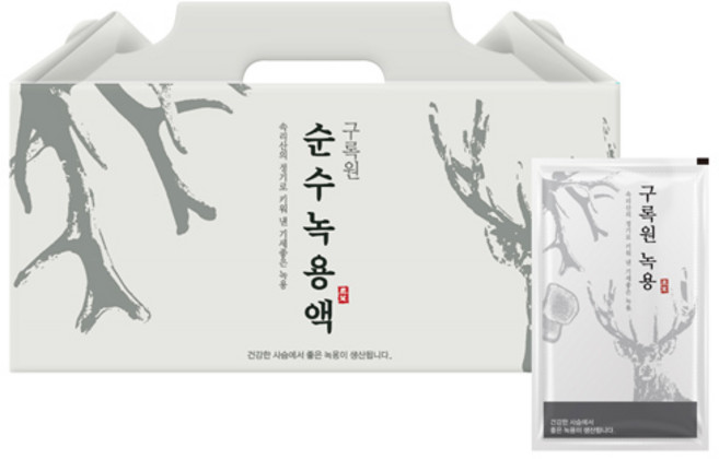 구록원 순수 녹용액 분골상대 110ml 30포, 60개, 55ml