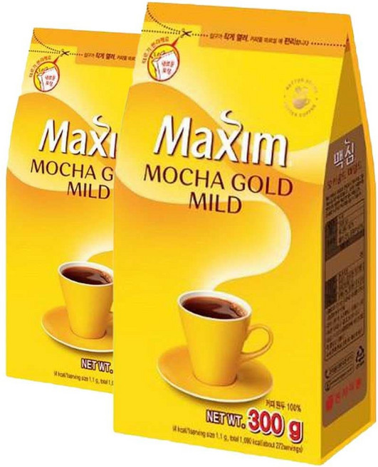 맥심 모카골드 커피 리필 300G x 2개 ths*3116kA, 1개