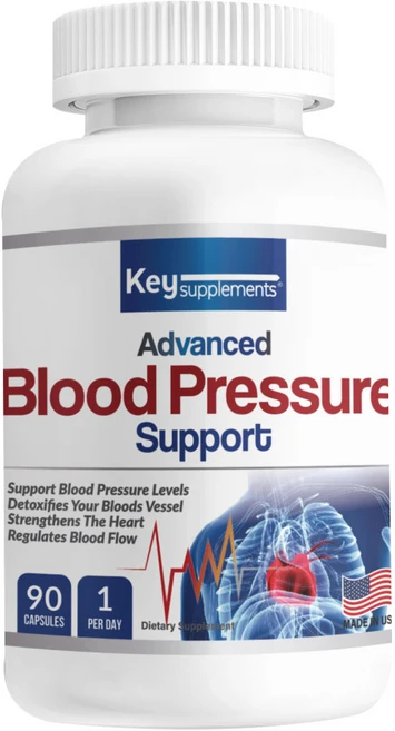 키서플리먼트 혈압 관리 영양제 Blood Pressure Support 90 캡슐 하루 1정 섭취 13가지 복합 성분 Key Supplements, 1개, 90정 - 쿠팡