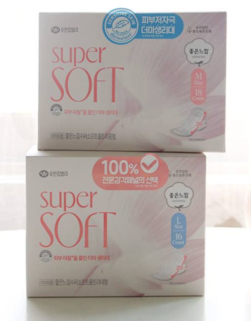 좋은느낌 수퍼소프트 패드, 4개