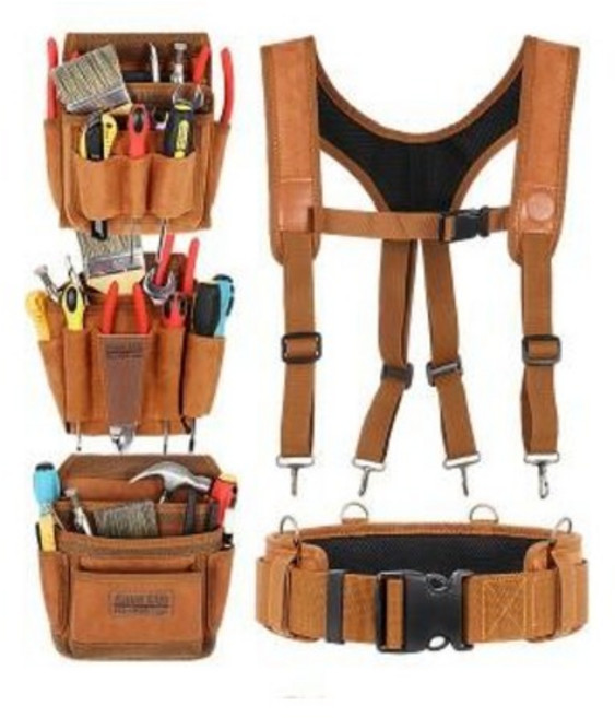 다용도 연장 툴 전기 못주머니 벨트 목공 전공벨트 작업용멜빵 전기공구집 안전 도배 반도, 1개