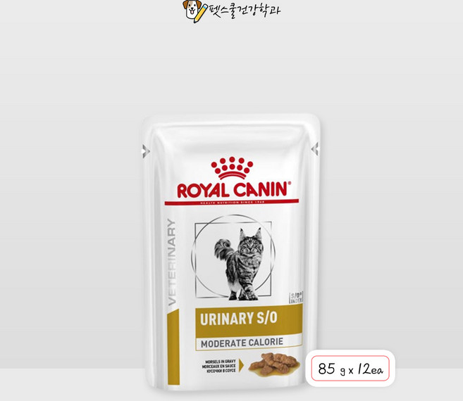 [로얄캐닌] 캣 유리너리 S/O 모더레이트 칼로리 파우치 85g *12개, 12개, 닭