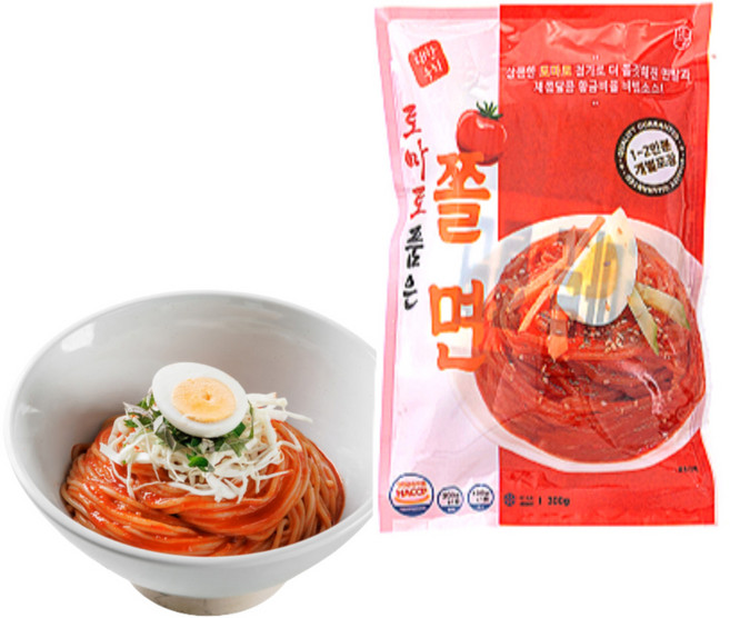 대한우리 토마토 품은 쫄면 1~2인분 300g 6팩, 6개