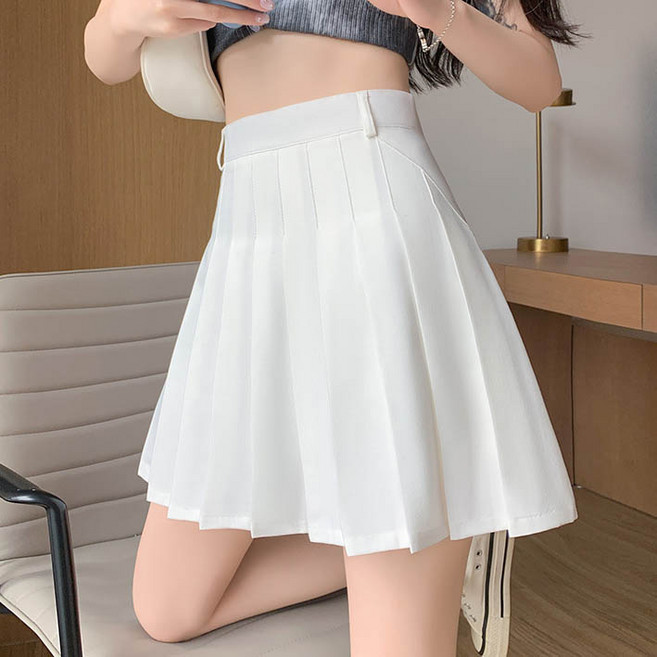 플리츠 스커트 A라인 하이웨스트 속바지 날씬해 보이는 테니스 골프 미니 주름 스커트 치마