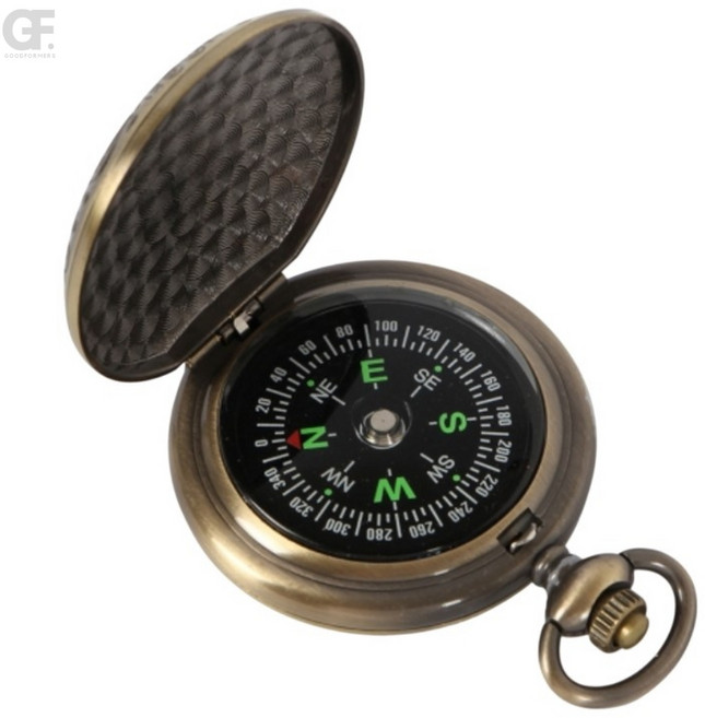 클래식 나침반 엔틱나침반 4.6x6.5cm-184, 단품없음, 1개