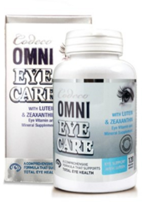 CODECO EYE CARE 코데코 뉴트리션 옴니 아이케어 500mgx120캡슐 코데코 아이 옴니 케어 옴니아이케어 코데코 아이케어 눈건강 시력증진, 1개, 120정