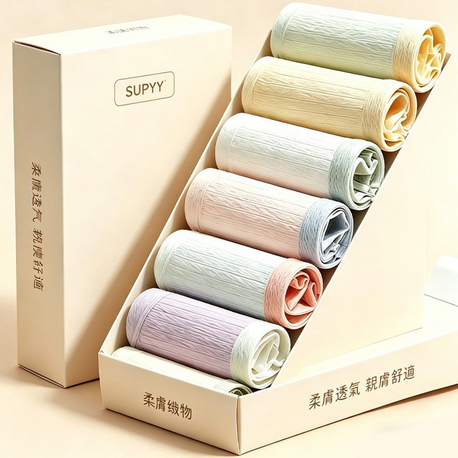 女生低腰內褲 旅行出差必備 一次性內褲 孕婦內褲 生理褲, 條紋日拋褲【純白色 30條】無菌棉襠